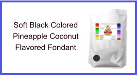 Soft Black Pineapple Coconut Fondant