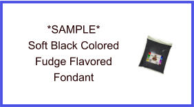 Soft Black Fudge Fondant Sample