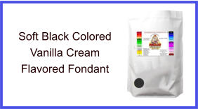 Soft Black Vanilla Fondant