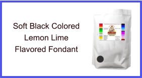 Soft Black Lemon Lime Fondant