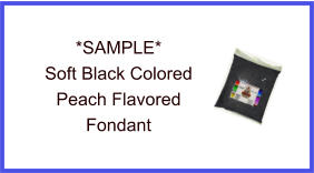 Soft Black Peach Fondant Sample