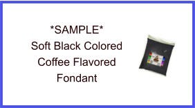 Soft Black Coffee Fondant Sample