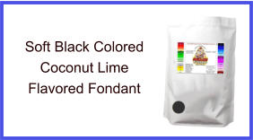 Soft Black Coconut Lime Fondant