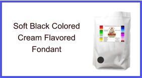 Soft Black Cream Fondant