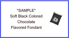 Soft Black Chocolate Fondant Sample