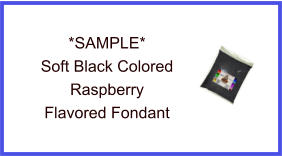 Soft Black Raspberry Fondant Sample