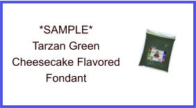 Tarzan Green Cheesecake Fondant Sample