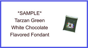Tarzan Green White Chocolate Fondant Sample