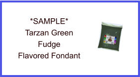 Tarzan Green Fudge Fondant Sample
