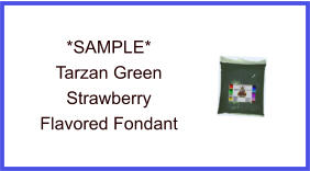 Tarzan Green Strawberry Fondant Sample