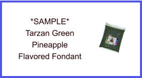 Tarzan Green Pineapple Fondant Sample