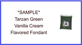 Tarzan Green Vanilla Cream Fondant Sample