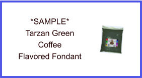 Tarzan Green Coffee Fondant Sample