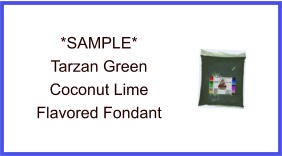 Tarzan Green Coconut Lime Fondant Sample