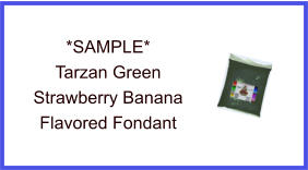 Tarzan Green Strawberry Banana Fondant Sample