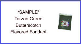 Tarzan Green Butterscotch Fondant Sample