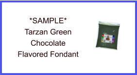 Tarzan Green Chocolate Fondant Sample