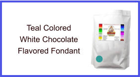 Teal White Chocolate Fondant
