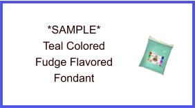 Teal Fudge Fondant Sample