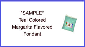 Teal Margarita Fondant Sample