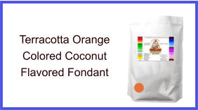 Terracotta Orange Coconut Fondant