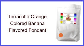 Terracotta Orange Banana Fondant