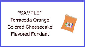 Terracotta Orange Cheesecake Fondant Sample