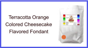 Terracotta Orange Cheesecake Fondant