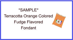 Terracotta Orange Fudge Fondant Sample