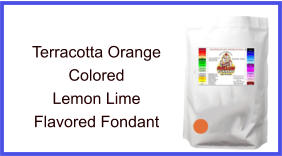 Terracotta Orange Lemon Lime Fondant