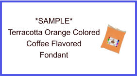 Terracotta Orange Coffee Fondant Sample