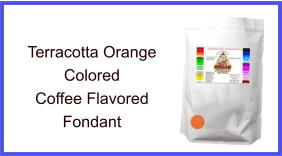 Terracotta Orange Coffee Fondant