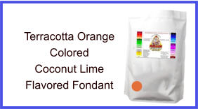 Terracotta Orange Coconut Lime Fondant