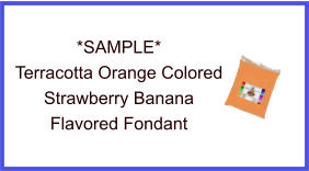 Terracotta Orange Strawberry Banana Fondant Sample