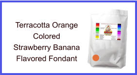 Terracotta Orange Strawberry Banana Fondant