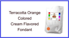 Terracotta Orange Cream Fondant