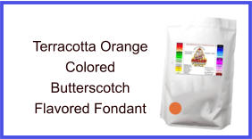 Terracotta Orange Butterscotch Fondant