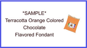 Terracotta Orange Chocolate Fondant Sample