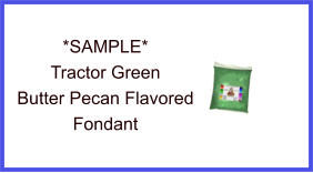 Tractor Green Butter Pecan Fondant Sample