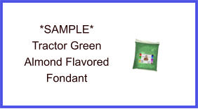 Tractor Green Almond Fondant Sample