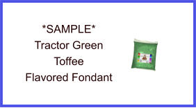 Tractor Green Green Toffee Fondant Sample