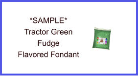 Tractor Green Fudge Fondant Sample