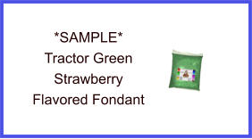 Tractor Green Strawberry Fondant Sample