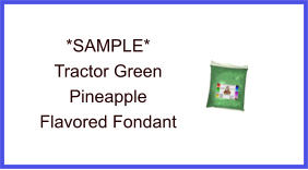 Tractor Green Pineapple Fondant Sample