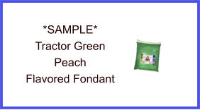 Tractor Green Peach Fondant Sample
