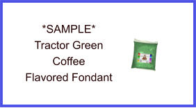 Tractor Green Coffee Fondant Sample