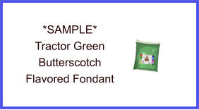 Tractor Green Butterscotch Fondant Sample