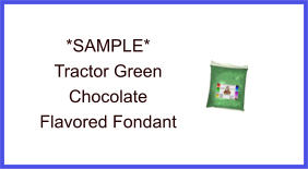 Tractor Green Chocolate Fondant Sample
