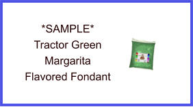 Tractor Green Margarita Fondant Sample