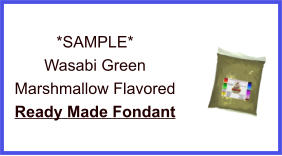 Wasabi Green Marshmallow Fondant Sample